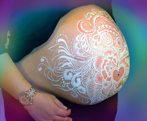 Babyshower Bellypaint Looklab Rotterdam